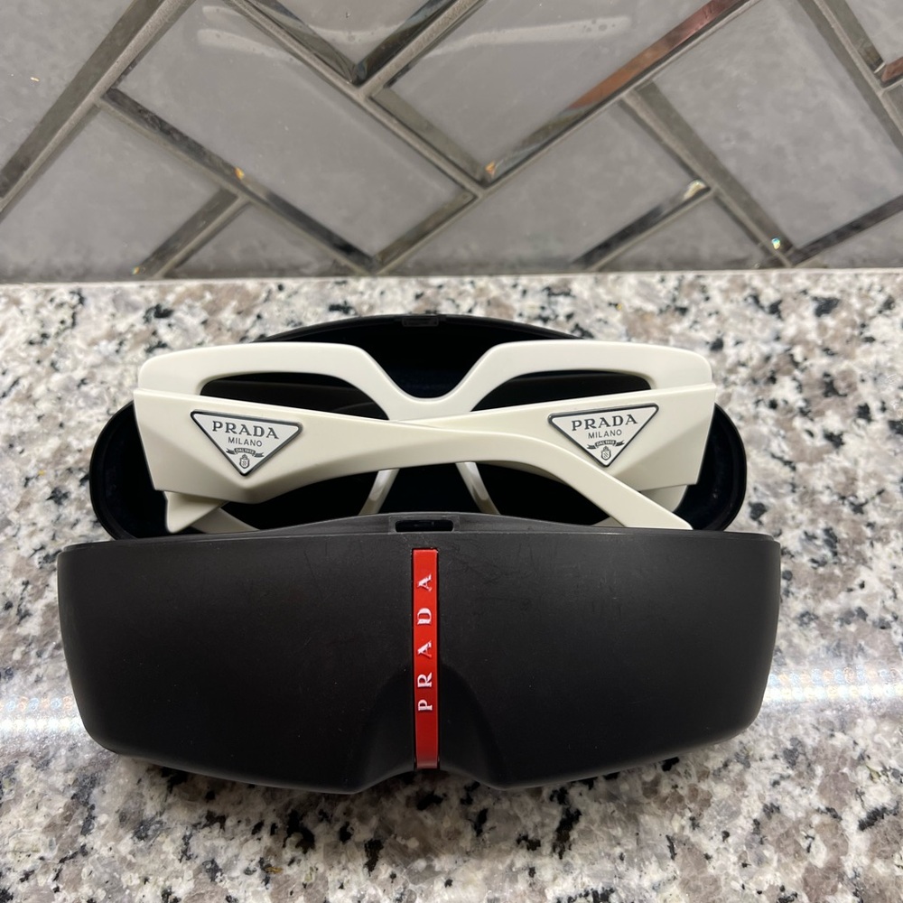 Prada Black and White Sunglasses